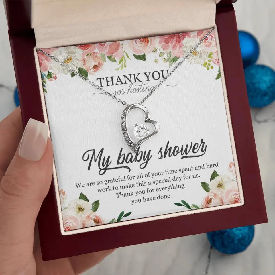 Thank You for Hosting My Baby Shower Special Necklace Appreciation Gift - Image 21