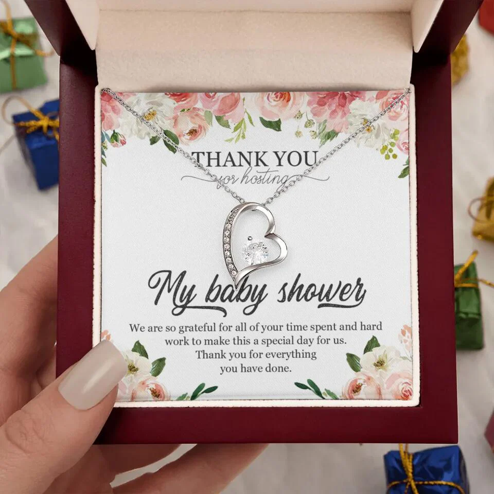 Thank You for Hosting My Baby Shower Special Necklace Appreciation Gift - Image 22