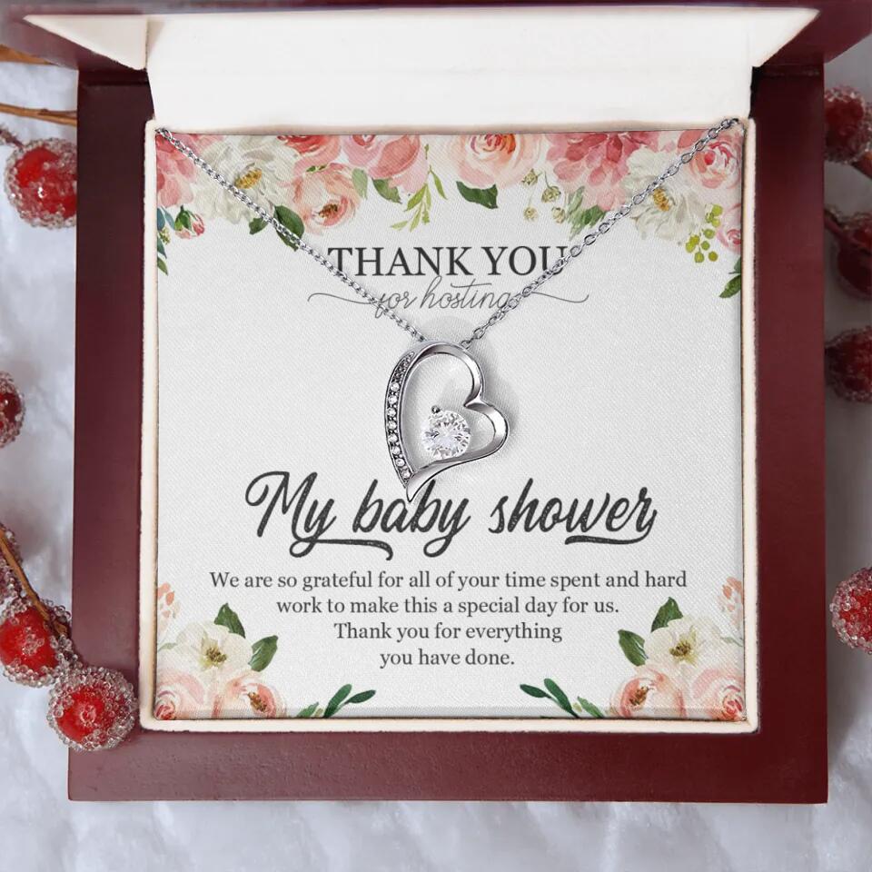 Thank You for Hosting My Baby Shower Special Necklace Appreciation Gift - Image 23