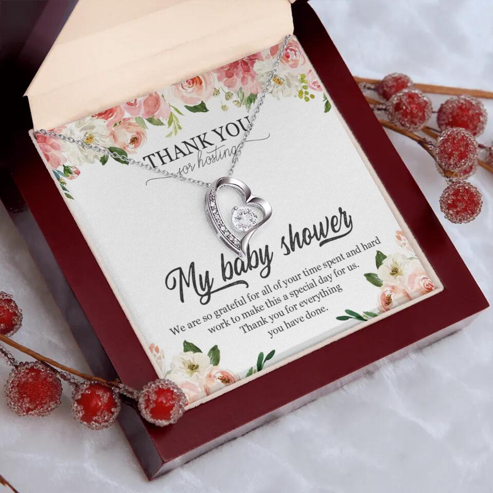 Thank You for Hosting My Baby Shower Special Necklace Appreciation Gift - Image 24