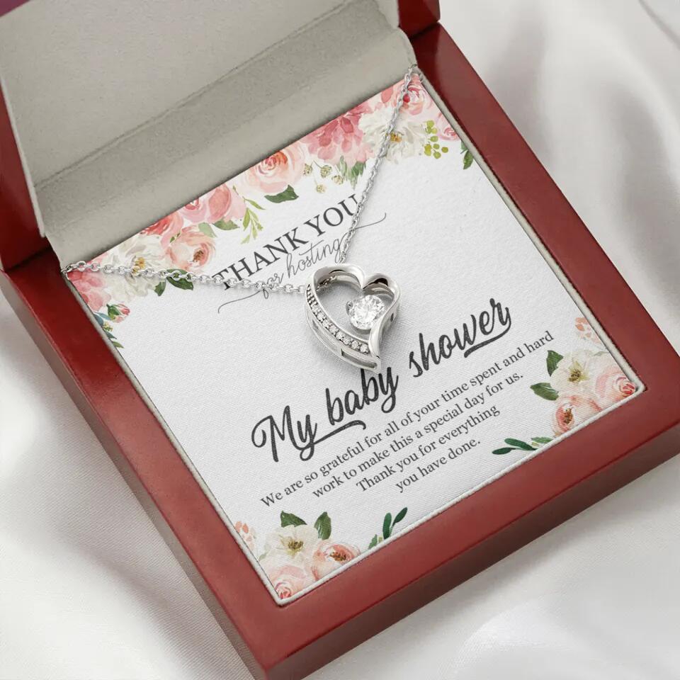 Thank You for Hosting My Baby Shower Special Necklace Appreciation Gift - Image 26
