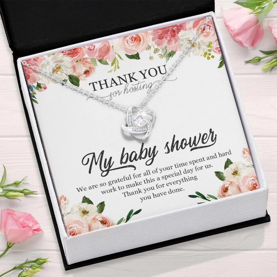 Thank You for Hosting My Baby Shower Special Necklace Appreciation Gift - Image 3