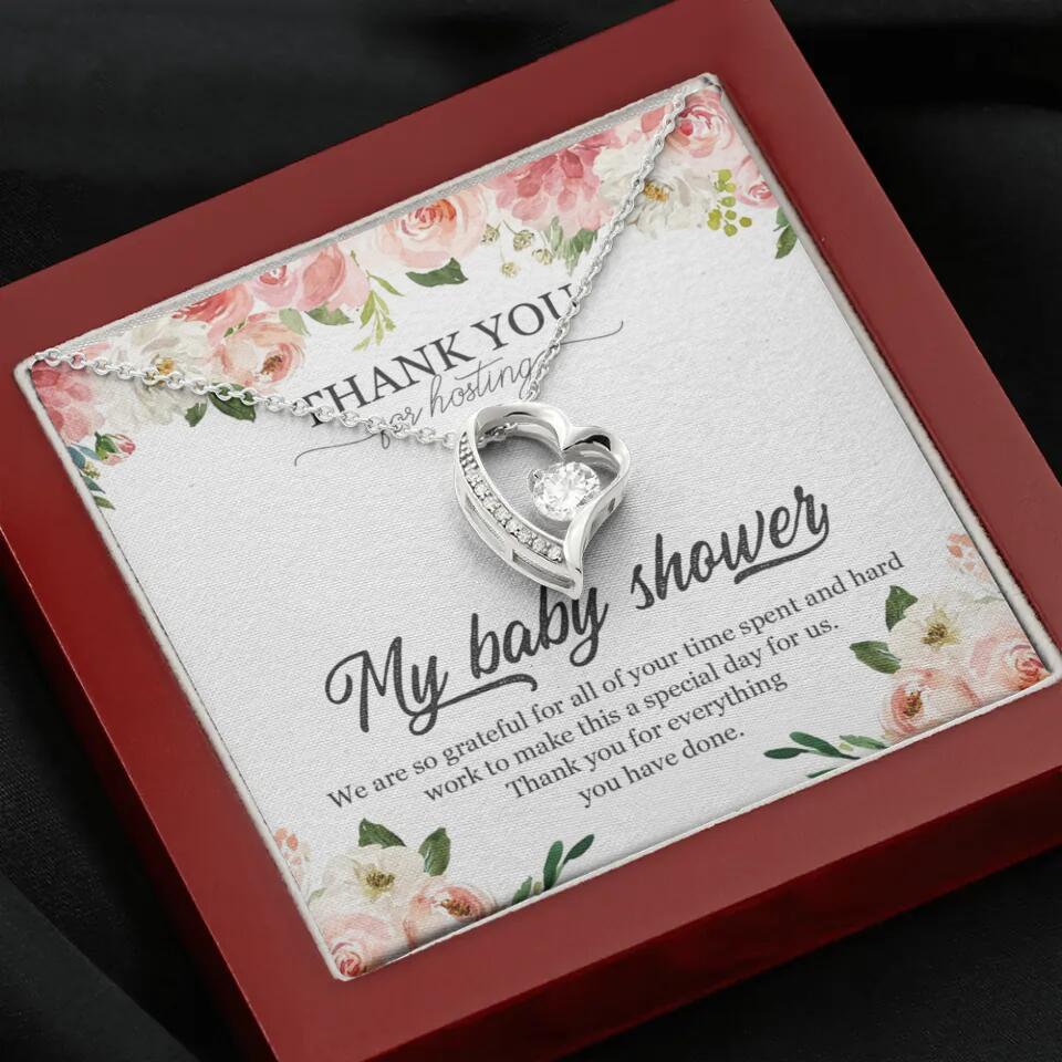 Thank You for Hosting My Baby Shower Special Necklace Appreciation Gift - Image 30