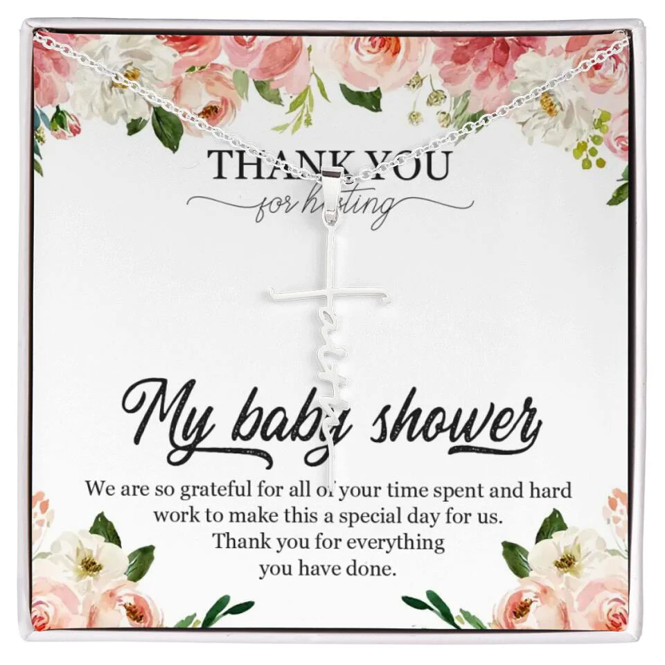 Thank You for Hosting My Baby Shower Special Necklace Appreciation Gift - Image 31