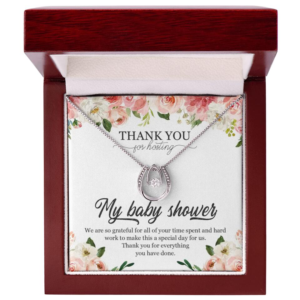 Thank You for Hosting My Baby Shower Special Necklace Appreciation Gift - Image 35
