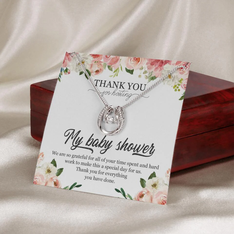 Thank You for Hosting My Baby Shower Special Necklace Appreciation Gift - Image 36