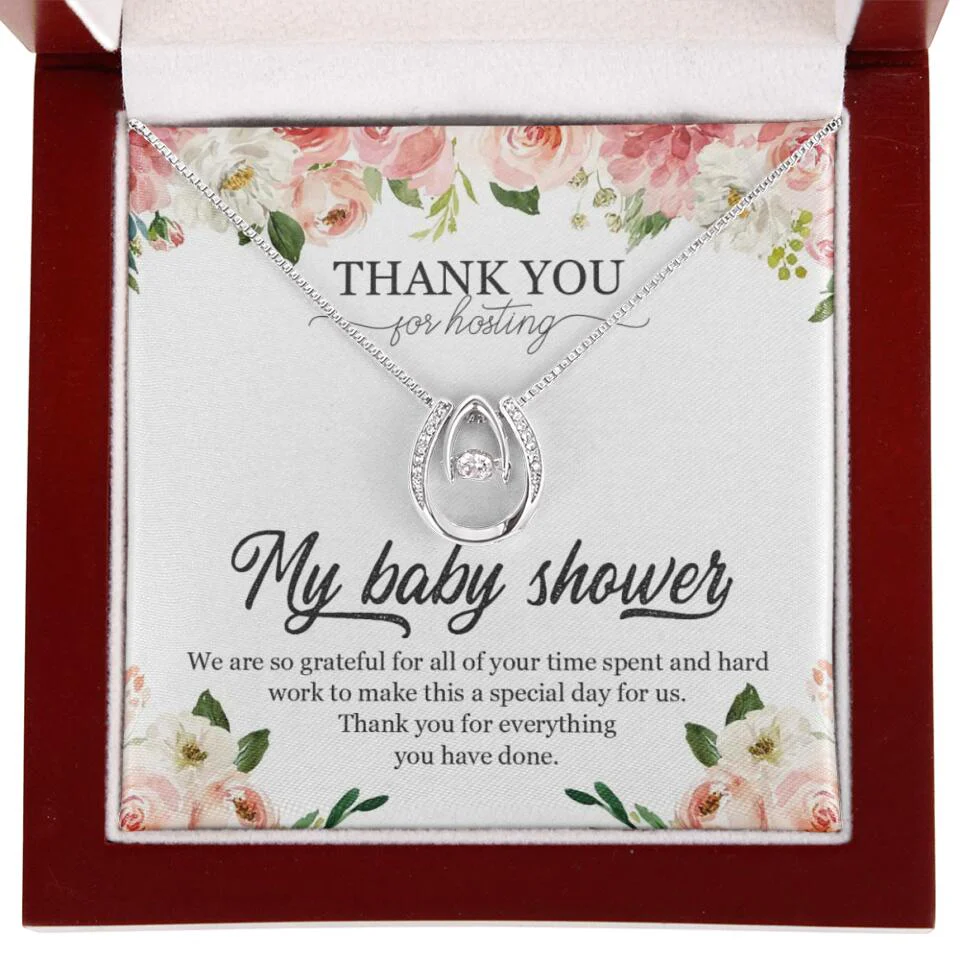 Thank You for Hosting My Baby Shower Special Necklace Appreciation Gift - Image 37