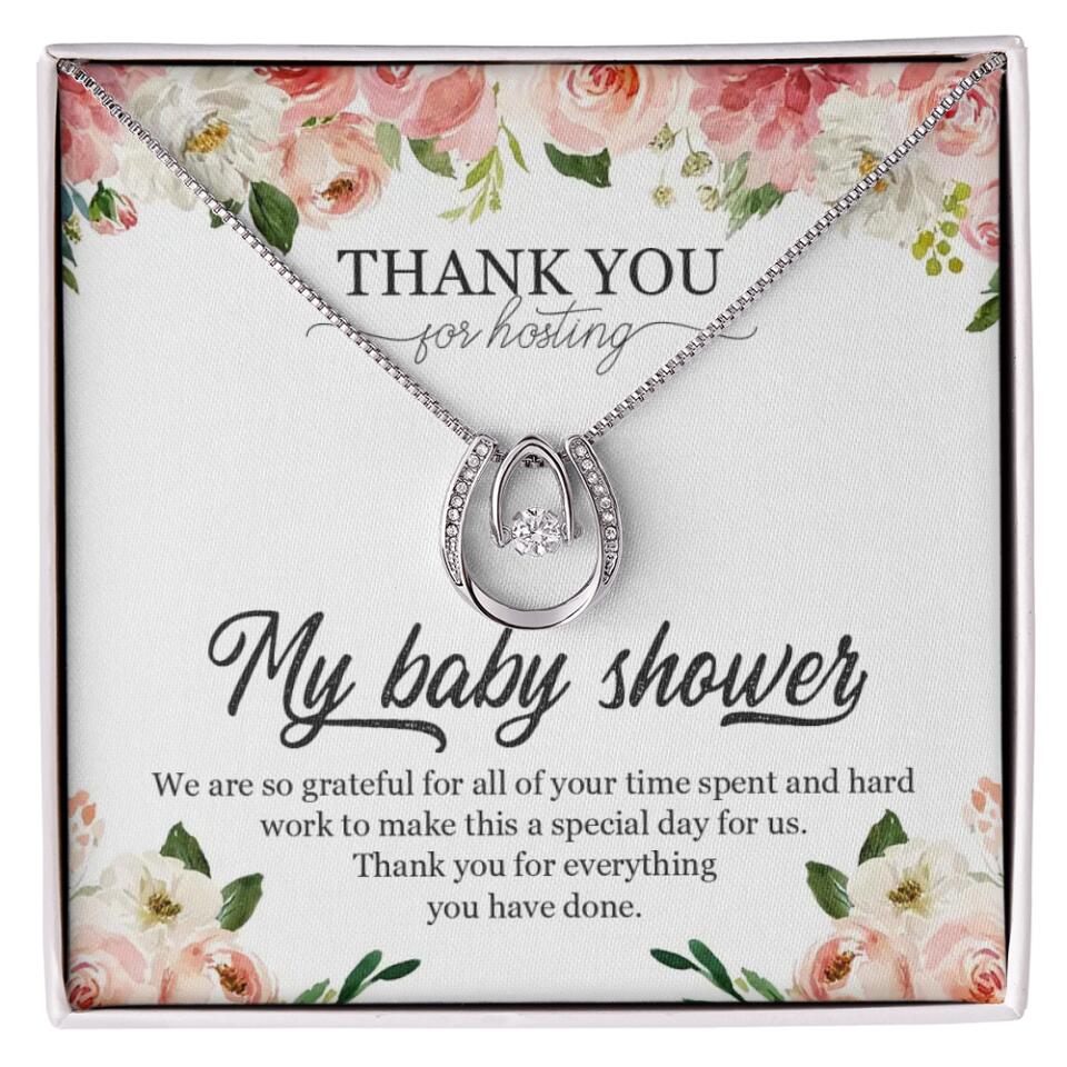 Thank You for Hosting My Baby Shower Special Necklace Appreciation Gift - Image 38