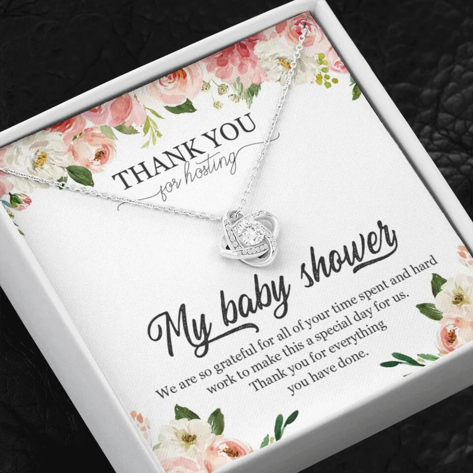Thank You for Hosting My Baby Shower Special Necklace Appreciation Gift - Image 4
