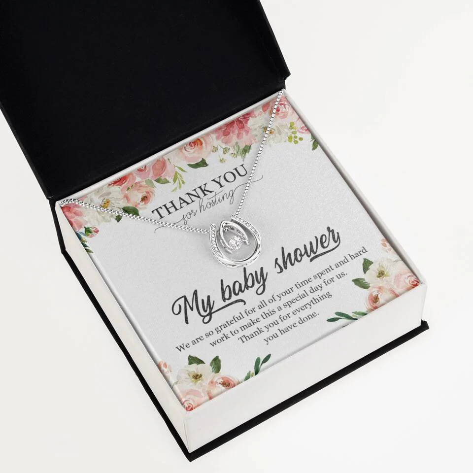 Thank You for Hosting My Baby Shower Special Necklace Appreciation Gift - Image 40