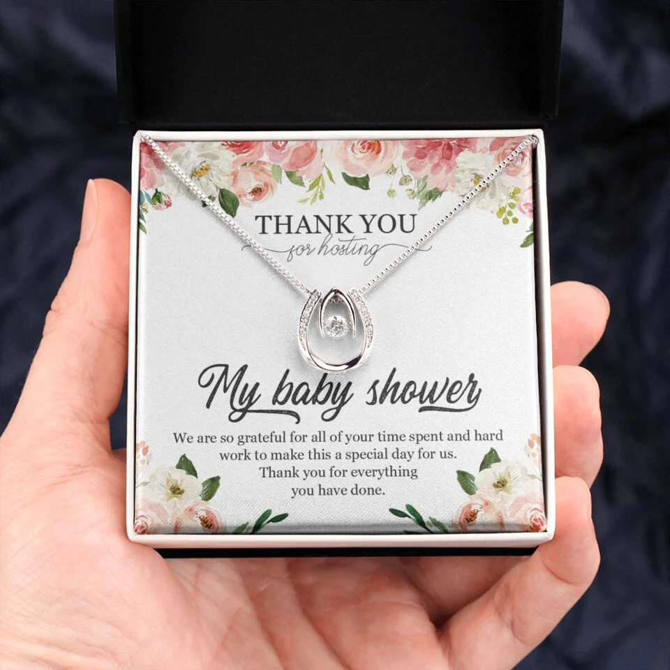 Thank You for Hosting My Baby Shower Special Necklace Appreciation Gift - Image 41