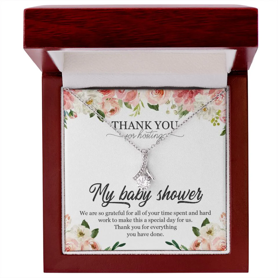 Thank You for Hosting My Baby Shower Special Necklace Appreciation Gift - Image 42