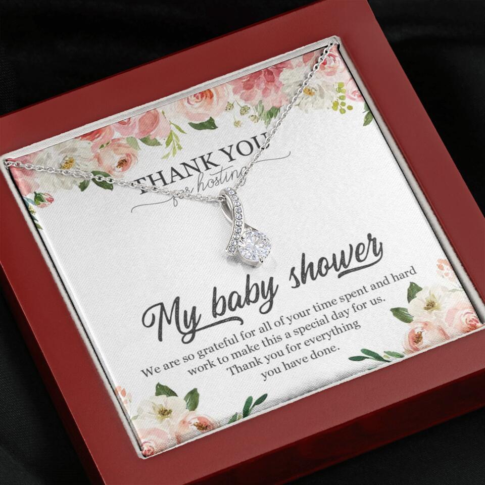 Thank You for Hosting My Baby Shower Special Necklace Appreciation Gift - Image 43