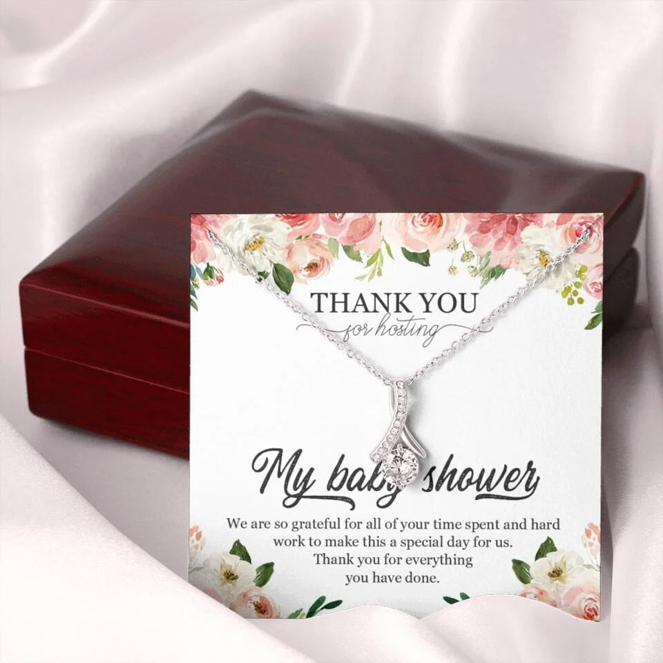 Thank You for Hosting My Baby Shower Special Necklace Appreciation Gift - Image 44