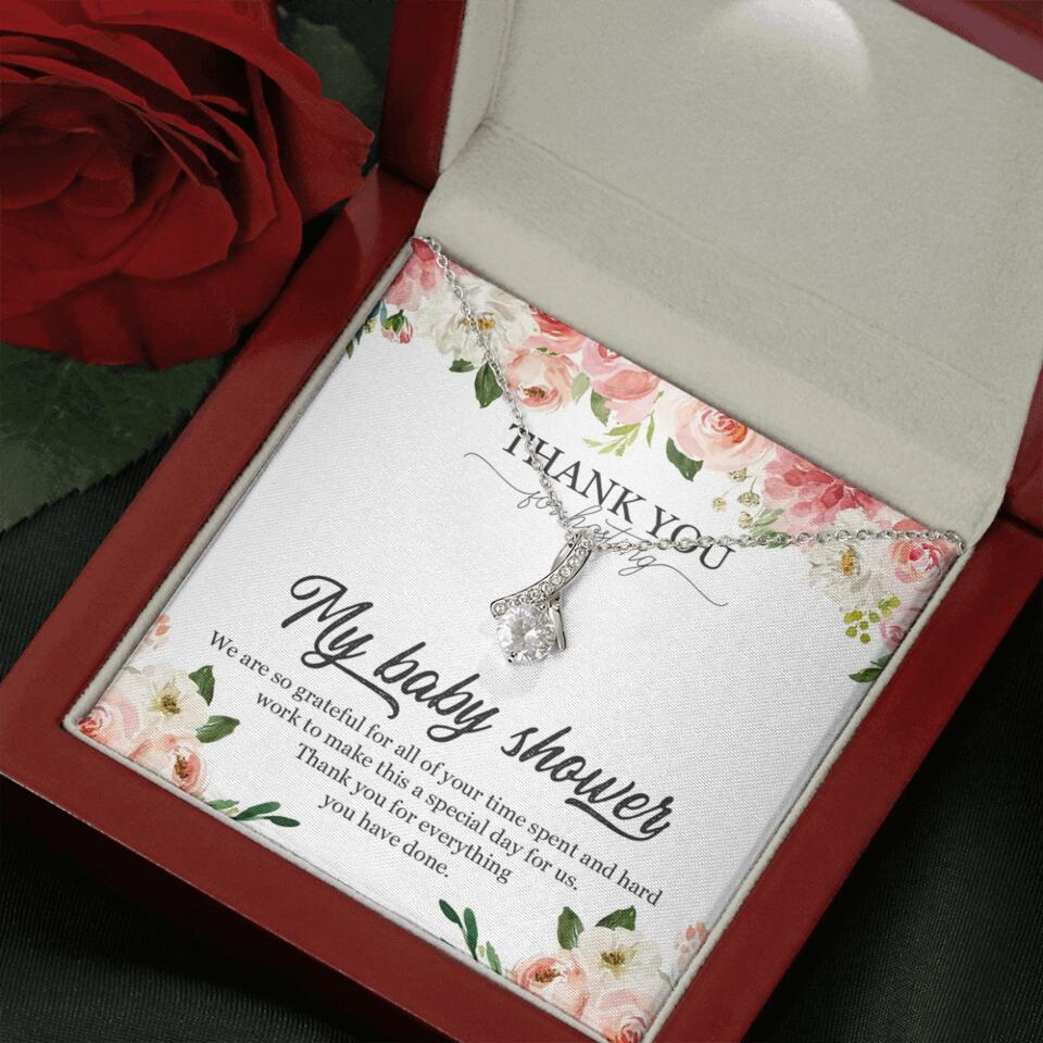 Thank You for Hosting My Baby Shower Special Necklace Appreciation Gift - Image 45