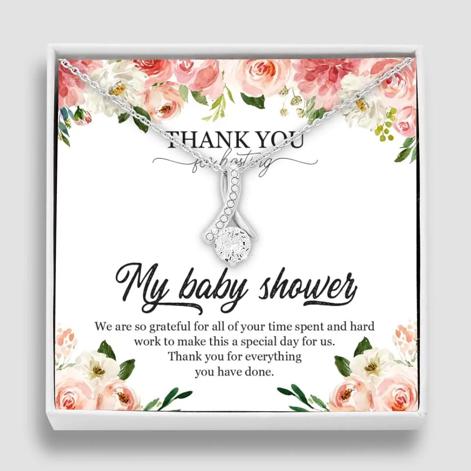Thank You for Hosting My Baby Shower Special Necklace Appreciation Gift - Image 46