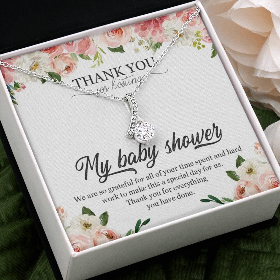 Thank You for Hosting My Baby Shower Special Necklace Appreciation Gift - Image 47
