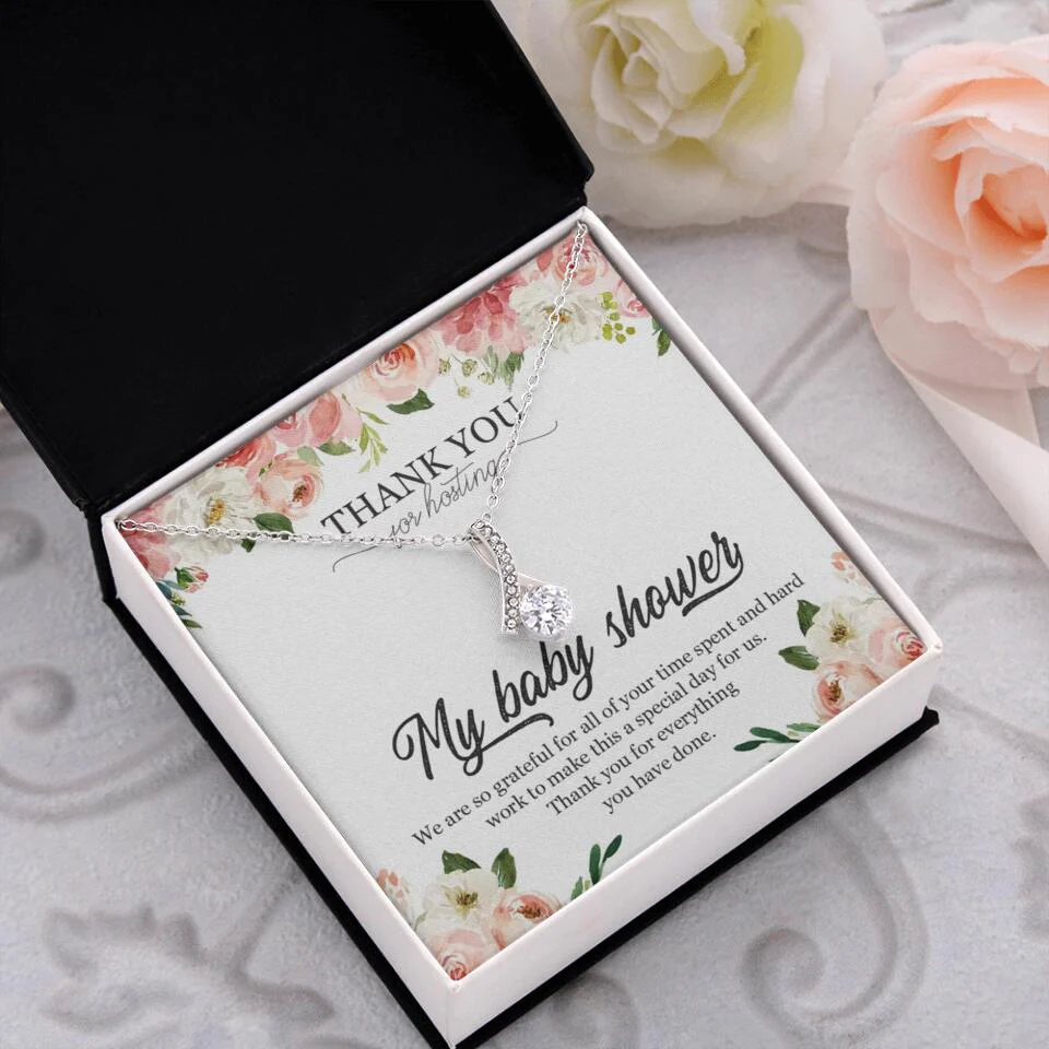 Thank You for Hosting My Baby Shower Special Necklace Appreciation Gift - Image 49