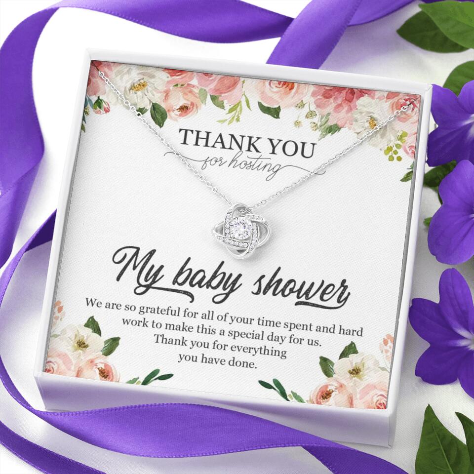 Thank You for Hosting My Baby Shower Special Necklace Appreciation Gift - Image 7