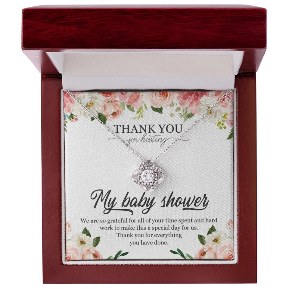 Thank You for Hosting My Baby Shower Special Necklace Appreciation Gift - Image 8