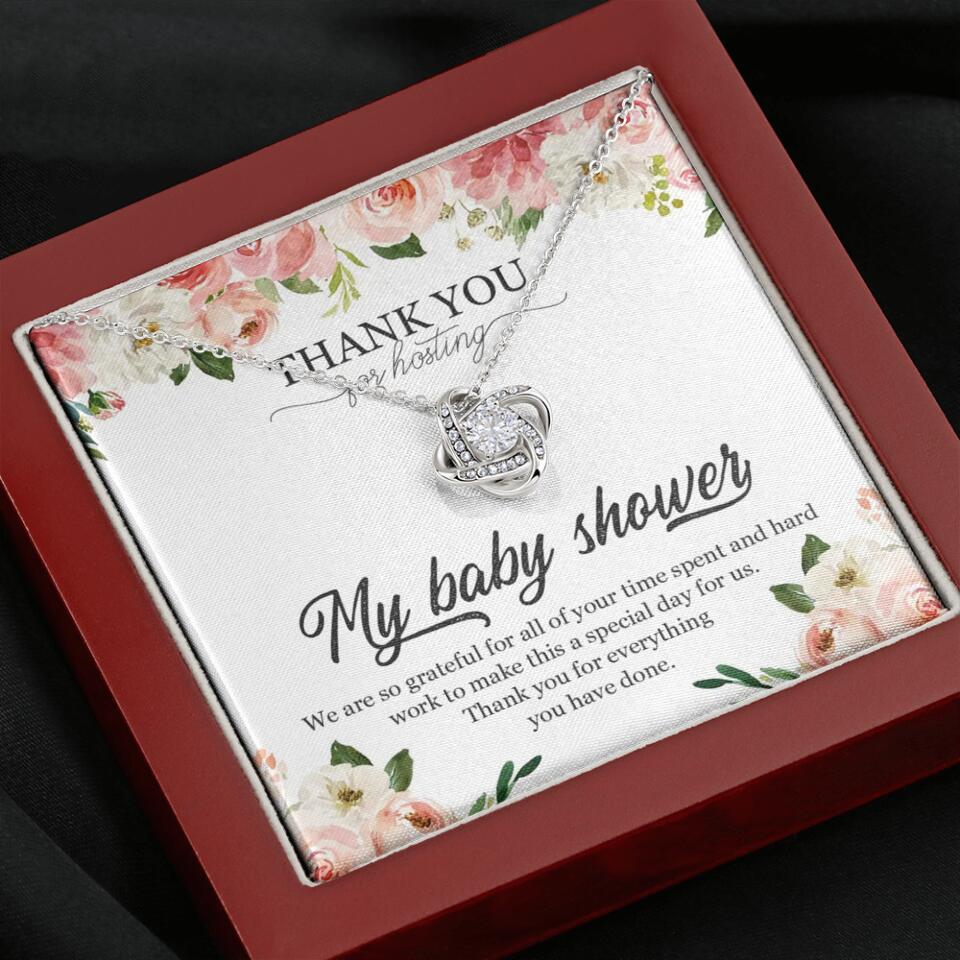 Thank You for Hosting My Baby Shower Special Necklace Appreciation Gift - Image 9