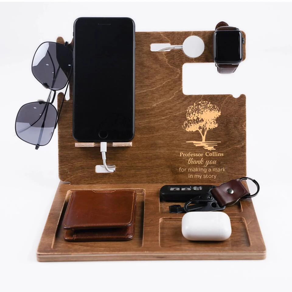 Professor Thank You for Making a Mark in My Story - Personalized Dock Station - Appreciation Gift for Professors - Image 4
