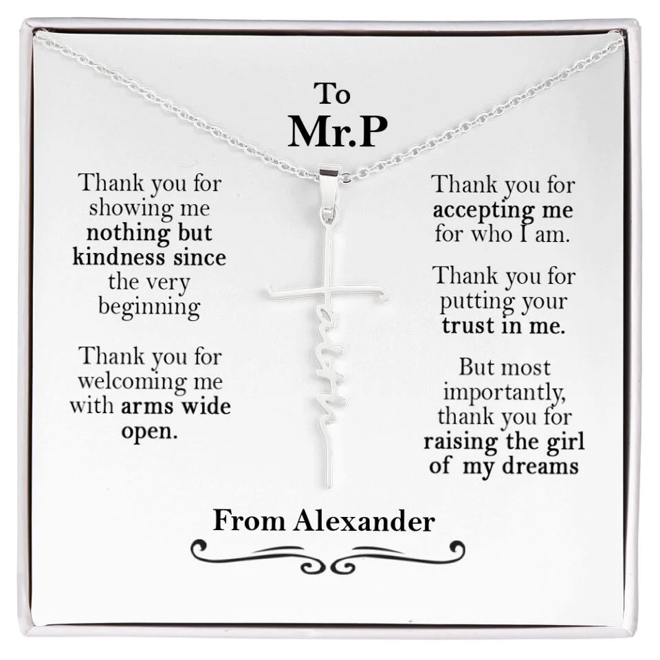 Thank You For Showing Me Nothing - Personalized Necklace - Gift for Man - Image 12