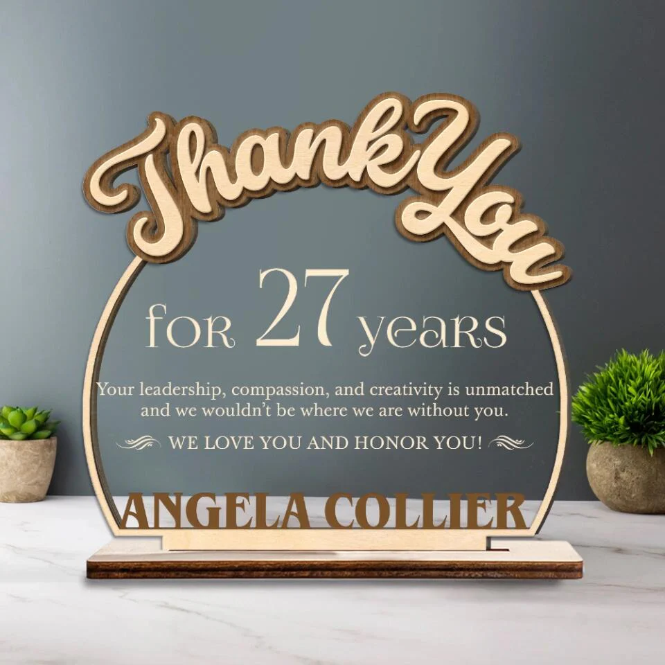 Thank You For Your Leadership Companion - Personalized Wooden Plaque Custom Shape - Best Gift For Your Boss - 212IHPBNWP665 - Image 4