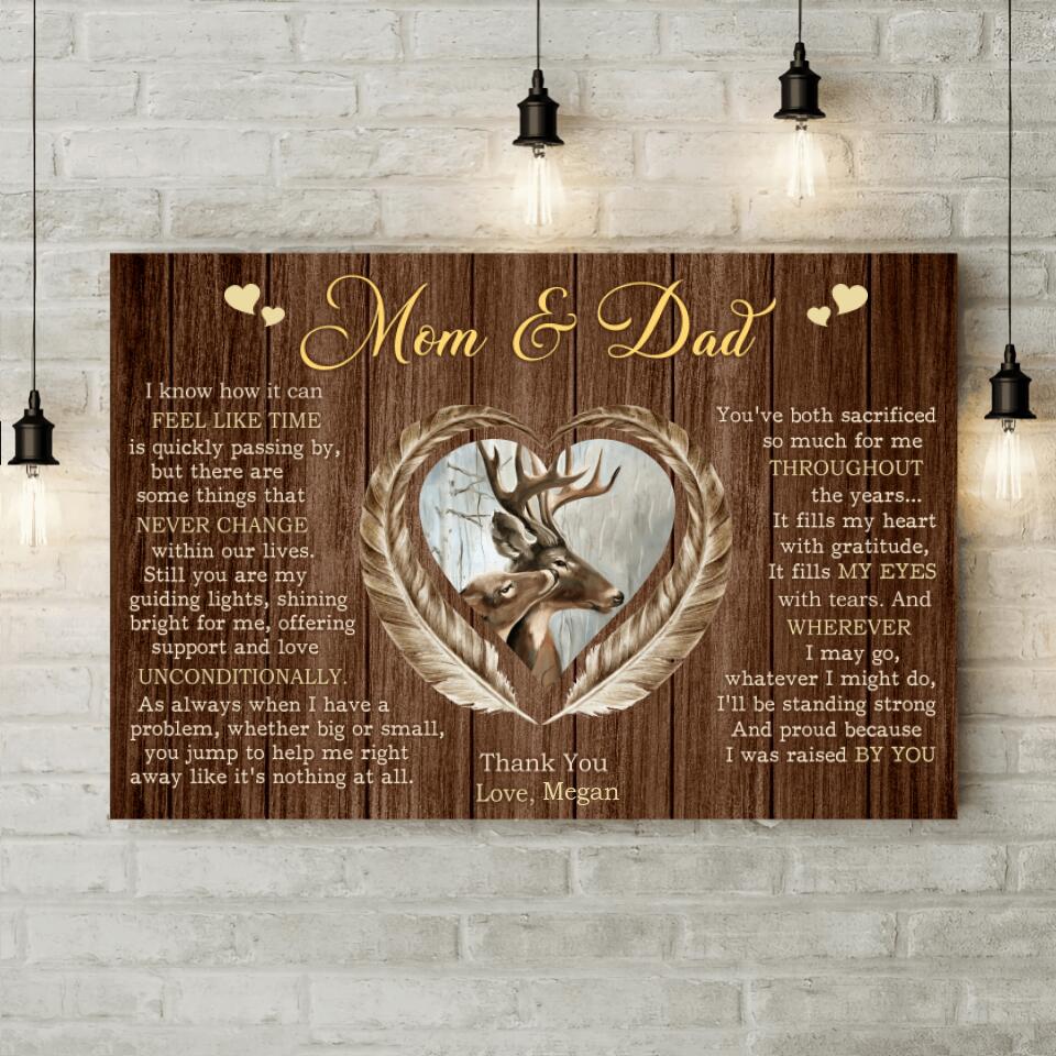 Thank You Mom And Dad Custom Canvas Poster Anniversary Gift For Parents - Image 5