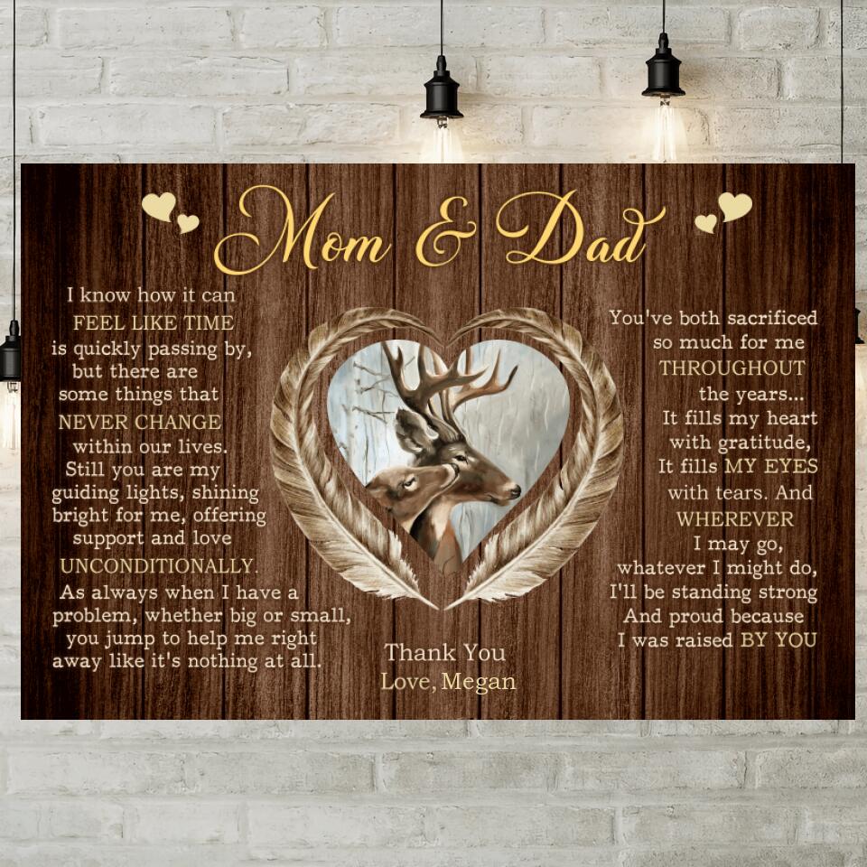 Thank You Mom And Dad Custom Canvas Poster Anniversary Gift For Parents - Image 6