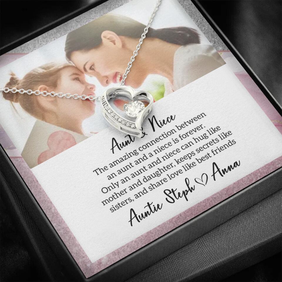 The Amazing Connection Between an Aunt and a Niece is Forever Personalized Necklace Gift for Niece - Image 40