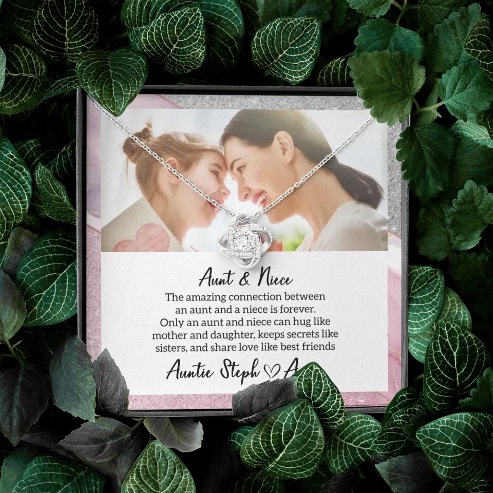 The Amazing Connection Between an Aunt and a Niece is Forever Personalized Necklace Gift for Niece - Image 5