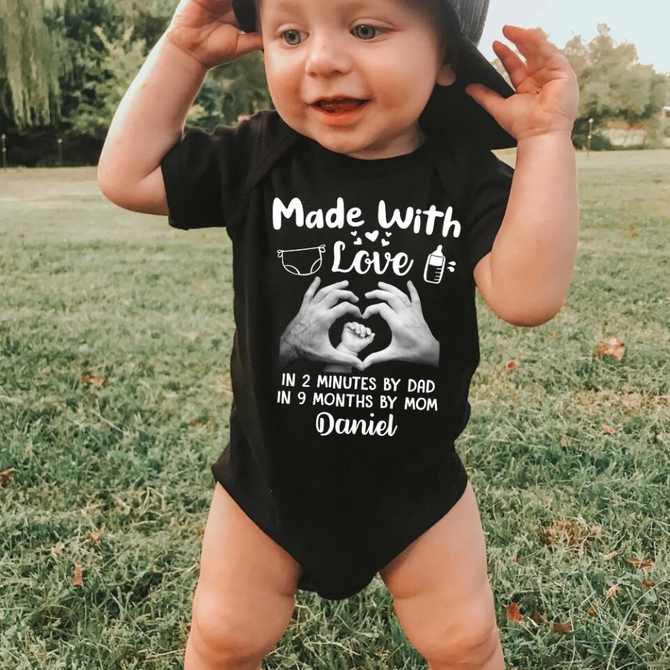 The Baby Made With Love - Personalized Babysuit Onesie - Gift For Baby - Image 7