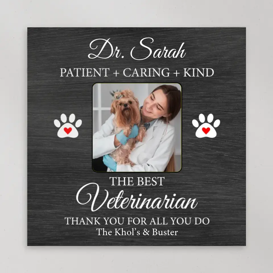 The Best Veterinarian Patient Caring Kind - Custom Canvas Poster - Anniversary Gift For Veterinarian - Image 8