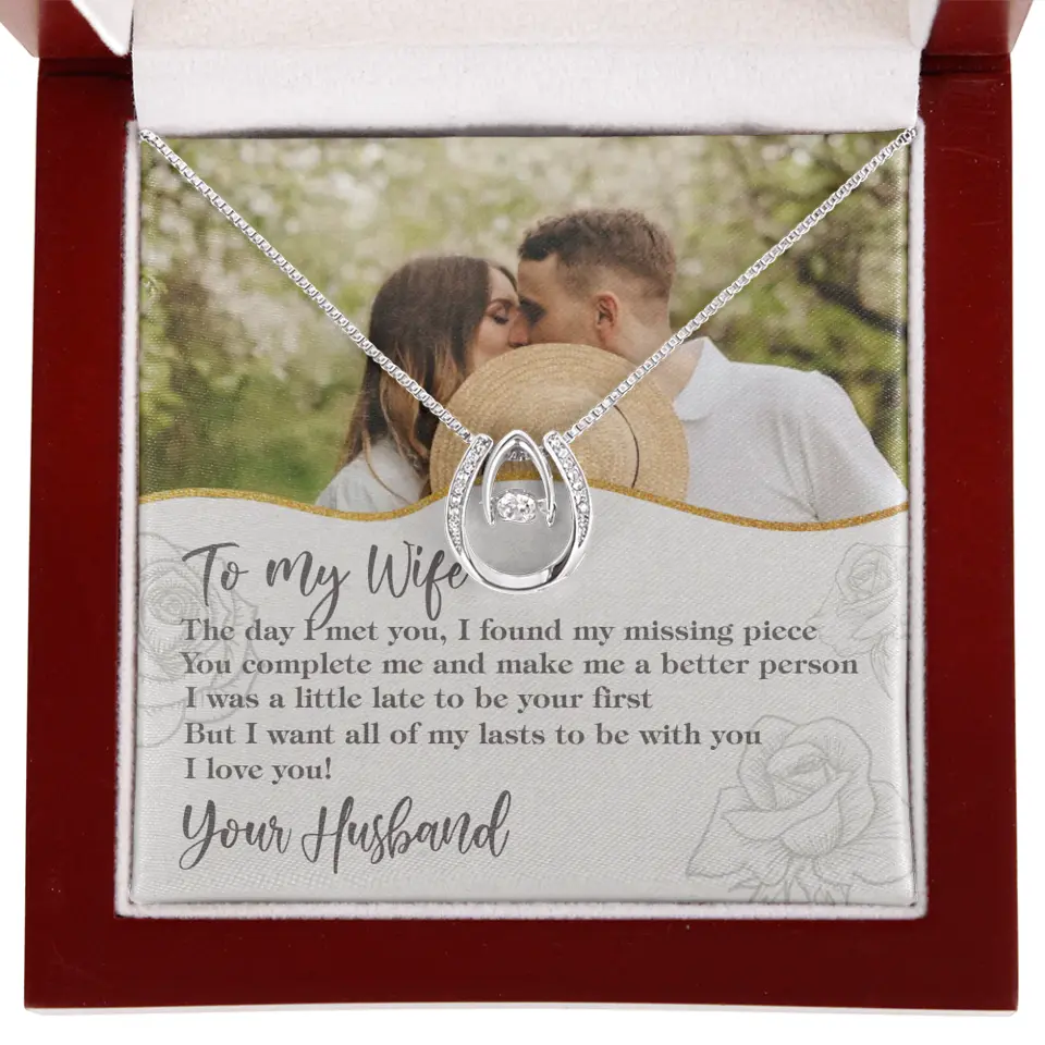 Personalized Valentine Gifts - The Day I Met You, I Found My Missing Piece Personalized Necklace - Image 13