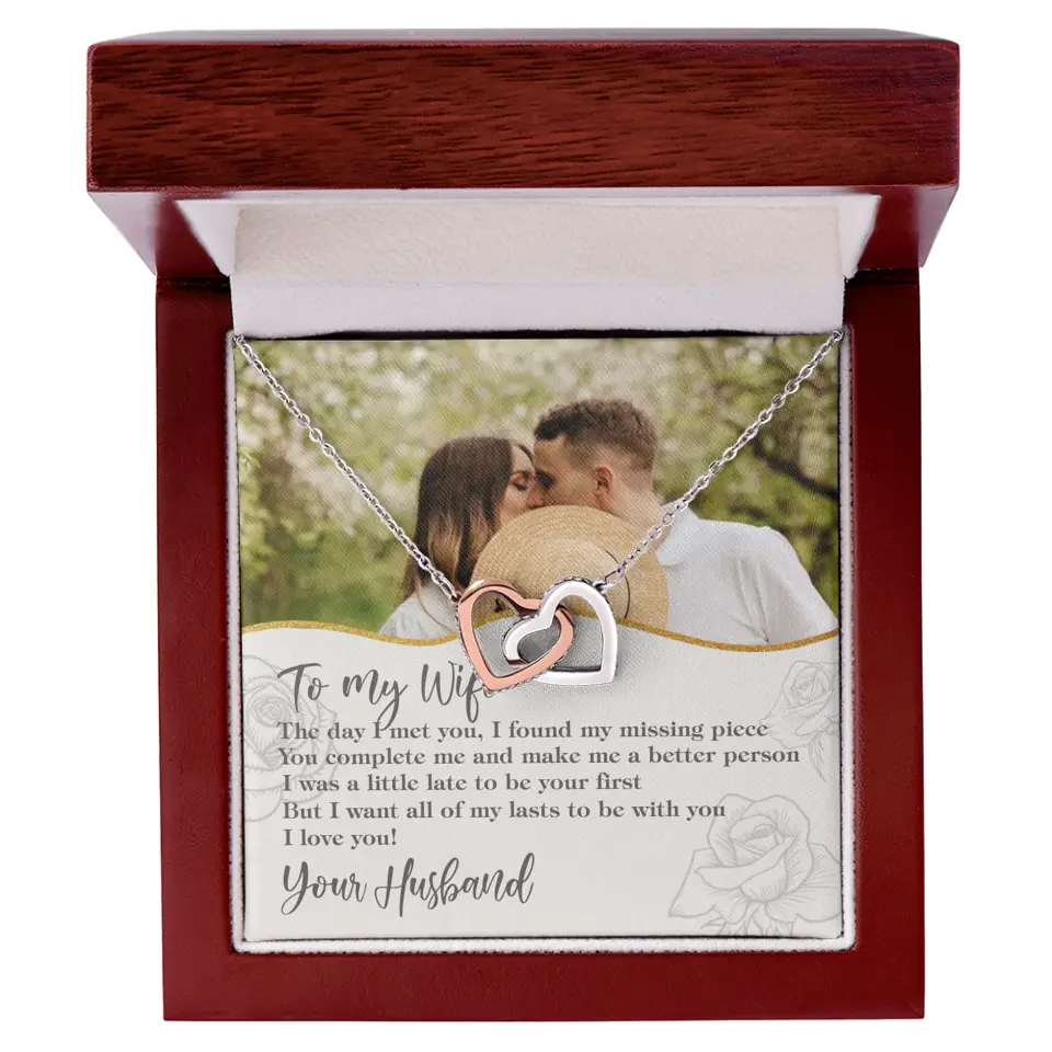 Personalized Valentine Gifts - The Day I Met You, I Found My Missing Piece Personalized Necklace - Image 17