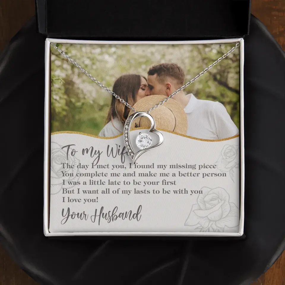 Personalized Valentine Gifts - The Day I Met You, I Found My Missing Piece Personalized Necklace - Image 28