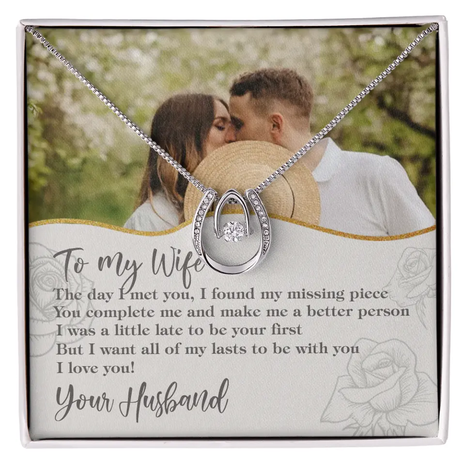 Personalized Valentine Gifts - The Day I Met You, I Found My Missing Piece Personalized Necklace - Image 8