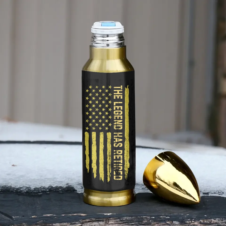 The Legend Has Retired - Personalized Bullet Tumbler - Gift For Retirement - Image 2