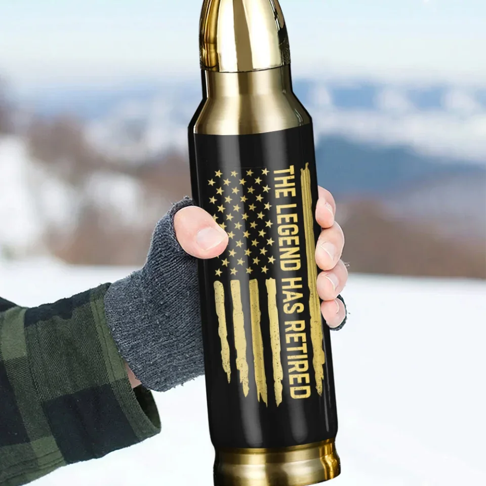 The Legend Has Retired - Personalized Bullet Tumbler - Gift For Retirement - Image 5