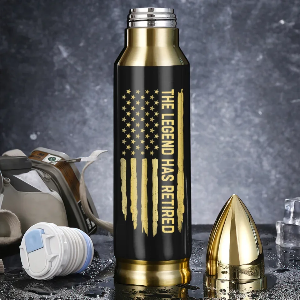 The Legend Has Retired - Personalized Bullet Tumbler - Gift For Retirement - Image 6