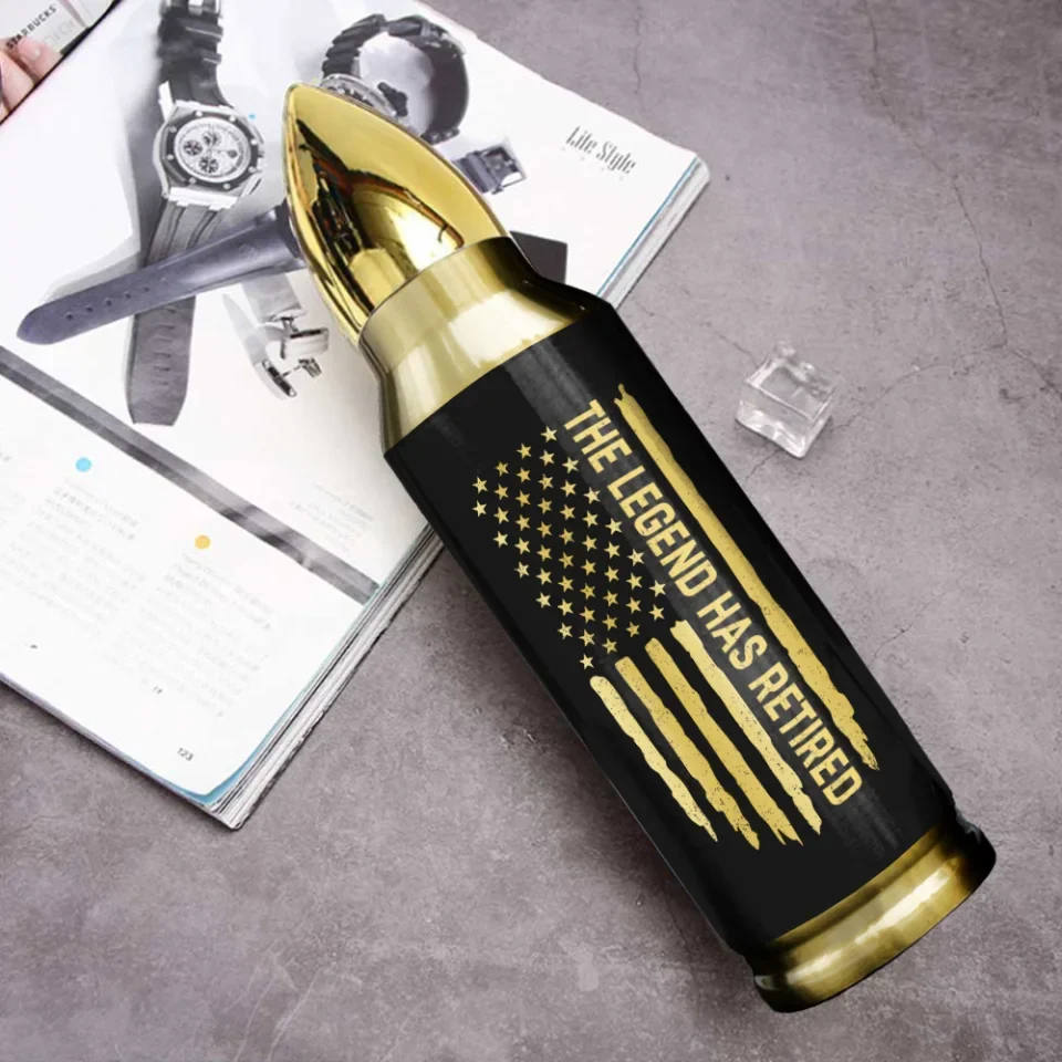 The Legend Has Retired - Personalized Bullet Tumbler - Gift For Retirement - Image 9