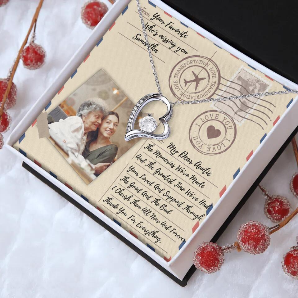 The Letter The Memories We've Made Custom Necklace Gifts For Mom Grandma Aunt - Image 10