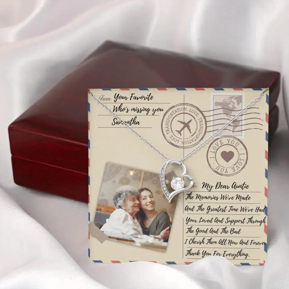 The Letter The Memories We've Made Custom Necklace Gifts For Mom Grandma Aunt - Image 24