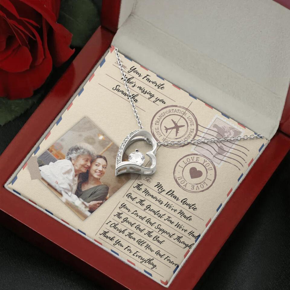 The Letter The Memories We've Made Custom Necklace Gifts For Mom Grandma Aunt - Image 25