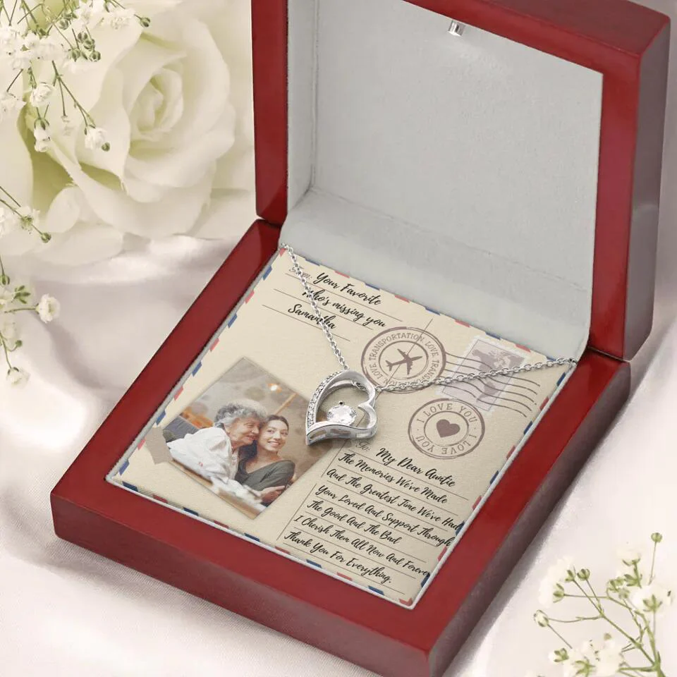 The Letter The Memories We've Made Custom Necklace Gifts For Mom Grandma Aunt - Image 26