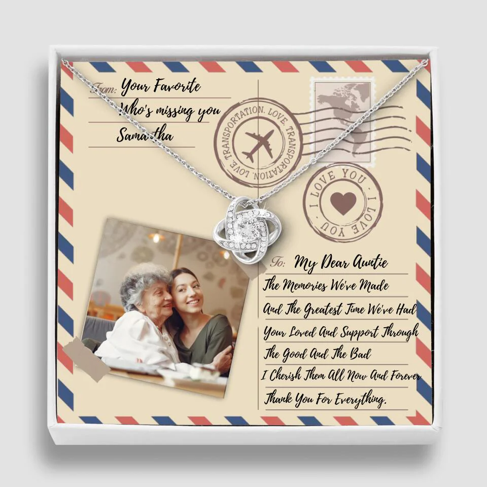 The Letter The Memories We've Made Custom Necklace Gifts For Mom Grandma Aunt - Image 28