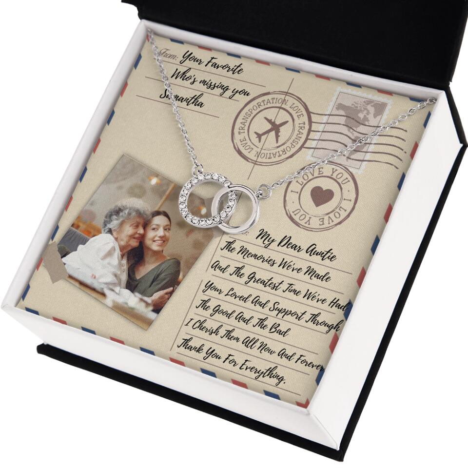 The Letter The Memories We've Made Custom Necklace Gifts For Mom Grandma Aunt - Image 3