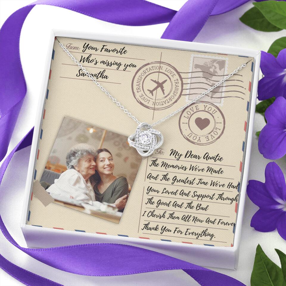 The Letter The Memories We've Made Custom Necklace Gifts For Mom Grandma Aunt - Image 32