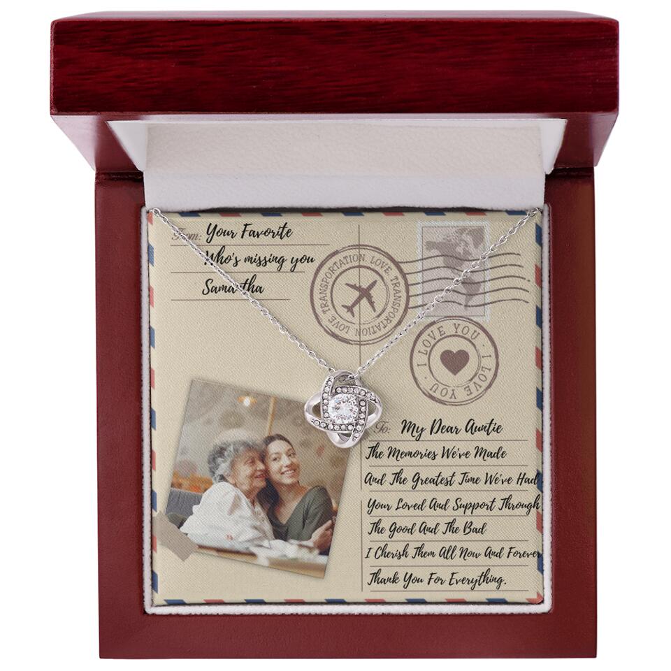 The Letter The Memories We've Made Custom Necklace Gifts For Mom Grandma Aunt - Image 33